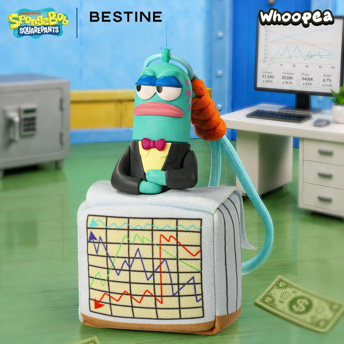 SpongeBob Get Rich Crew Series Scented Plush Pendant Blind Box - Image 5