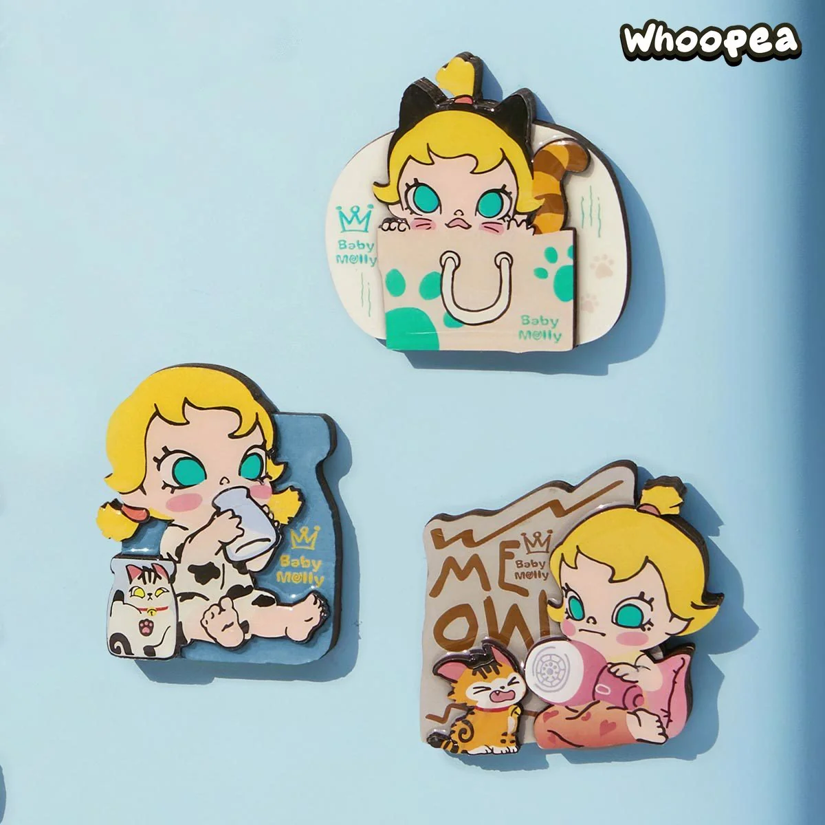 Baby Molly & Baby Tabby Series-Fridge Magnet Blind Box