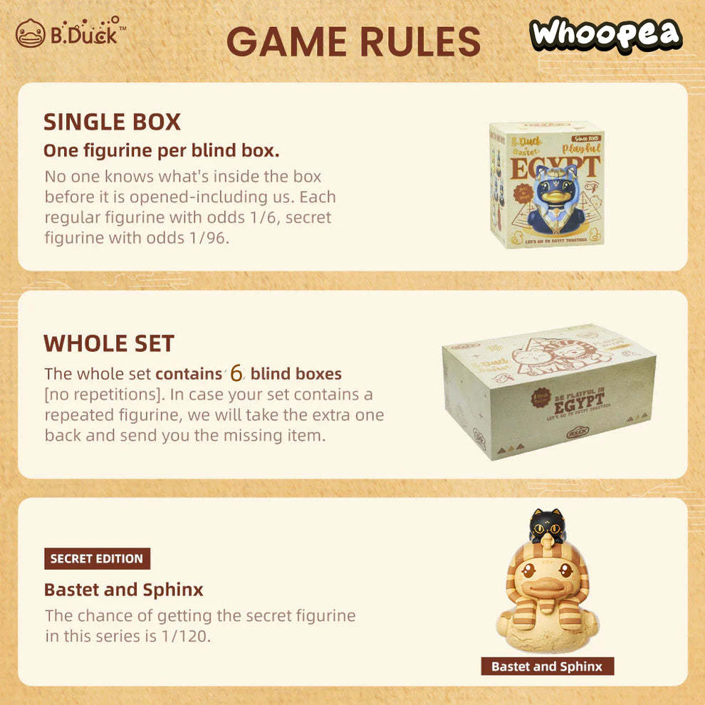 Bastet X B.Duck Be Playful In Egypt Series Figures, Blind Box - Image 11