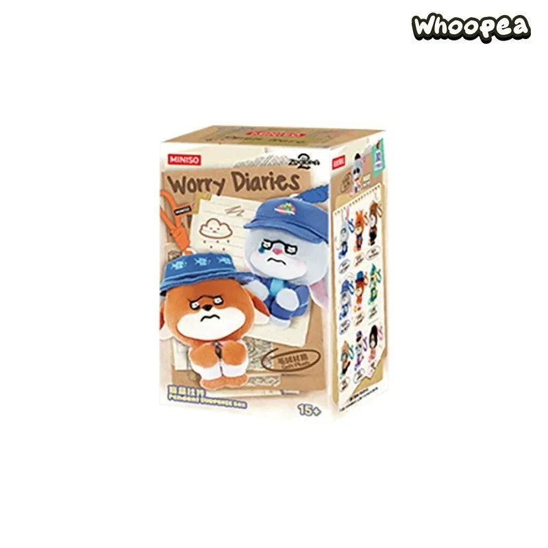 MINISO Zootopia 2 Worry Diaries Series Plush Pendant Blind Box - Image 11
