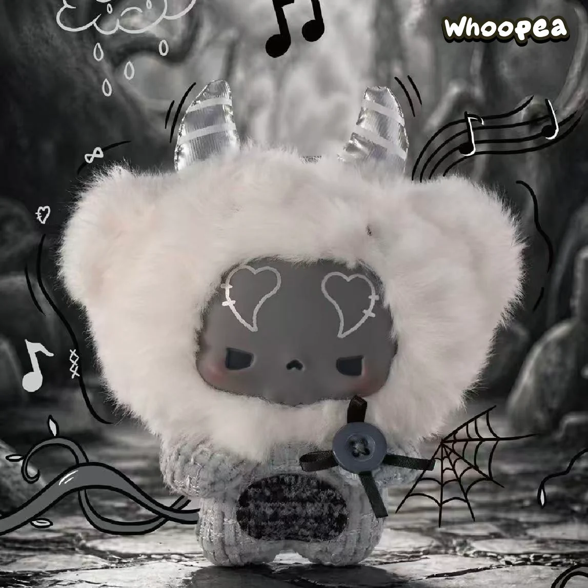 GUGU Grey-Tone Concerto Series Plush Vinyl Pendant Blind Box - Image 2