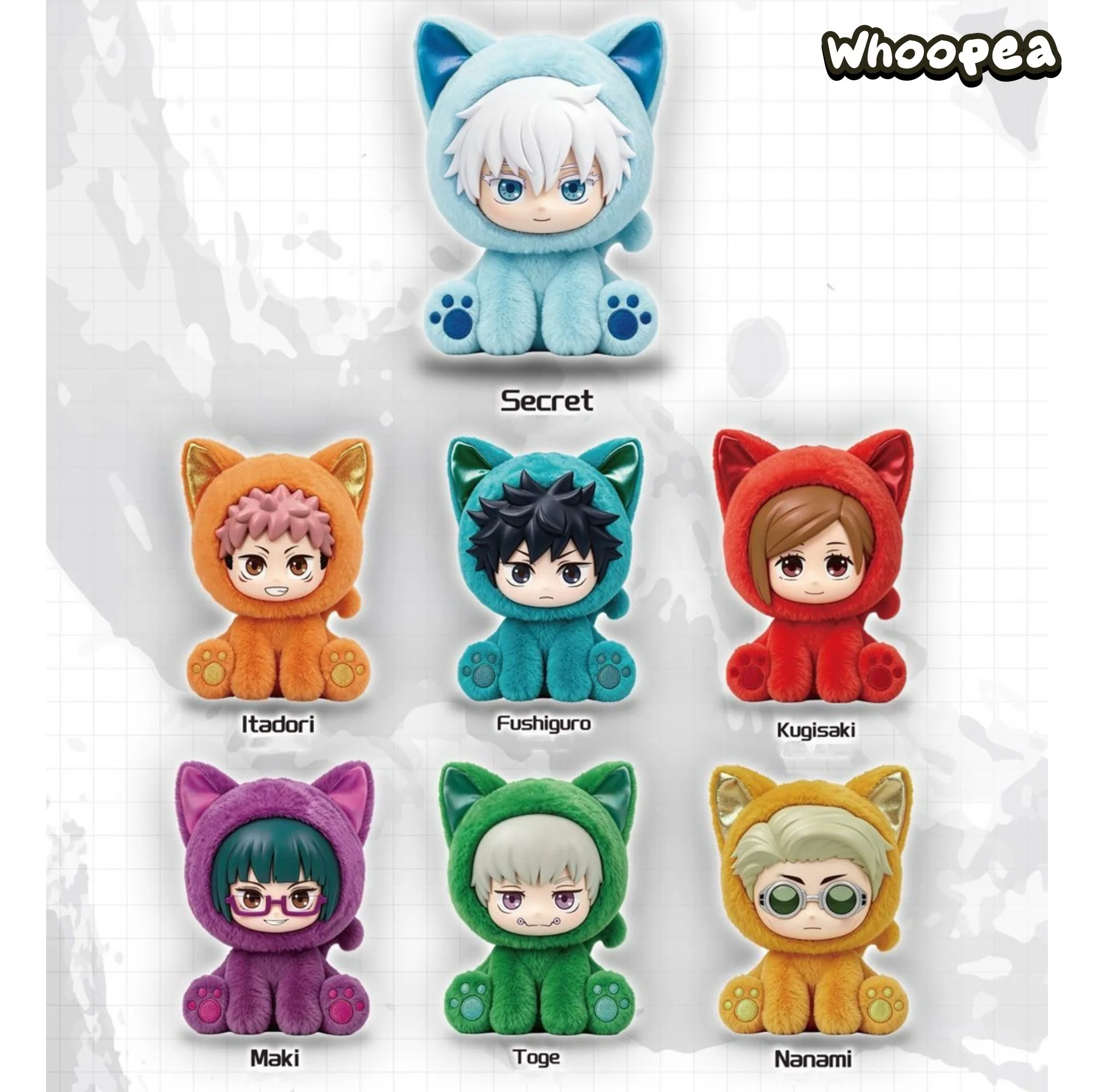 Jujutsu Kaisen Sitting Cat Party Series Plush Pendant Blind Box (PRE-ORDER)
