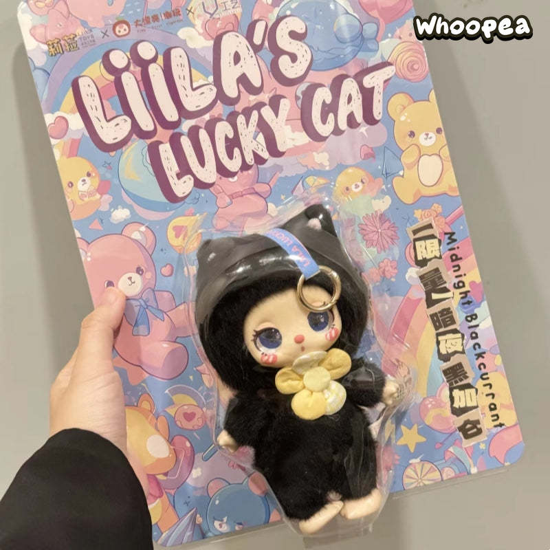 Liila's Lucky Cat Series Midnight Blackcurrant Plush Doll, Limited Edition - Image 2