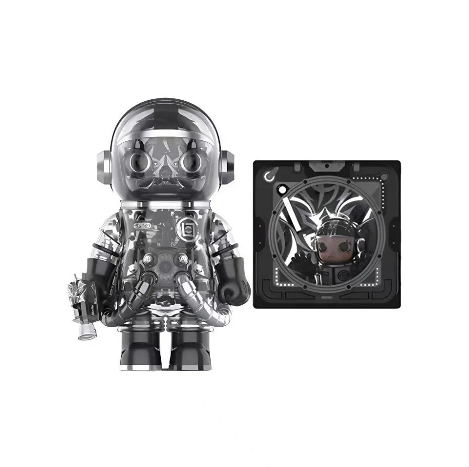 MEGA SPACE MOLLY 400% CLOT-Black Alienegra & ''IN SPACE'' 3D Painting - Image 13