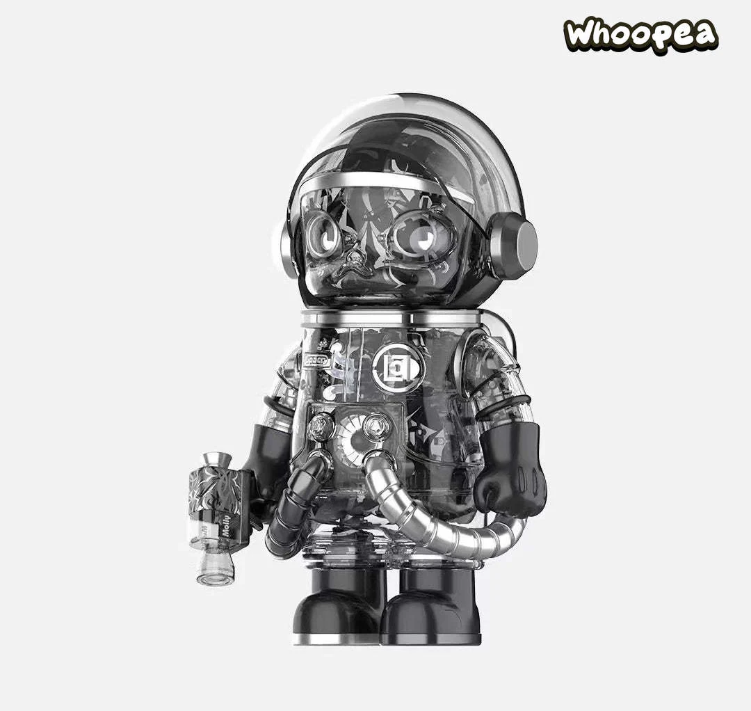 MEGA SPACE MOLLY 400% CLOT-Black Alienegra & ''IN SPACE'' 3D Painting - Image 3
