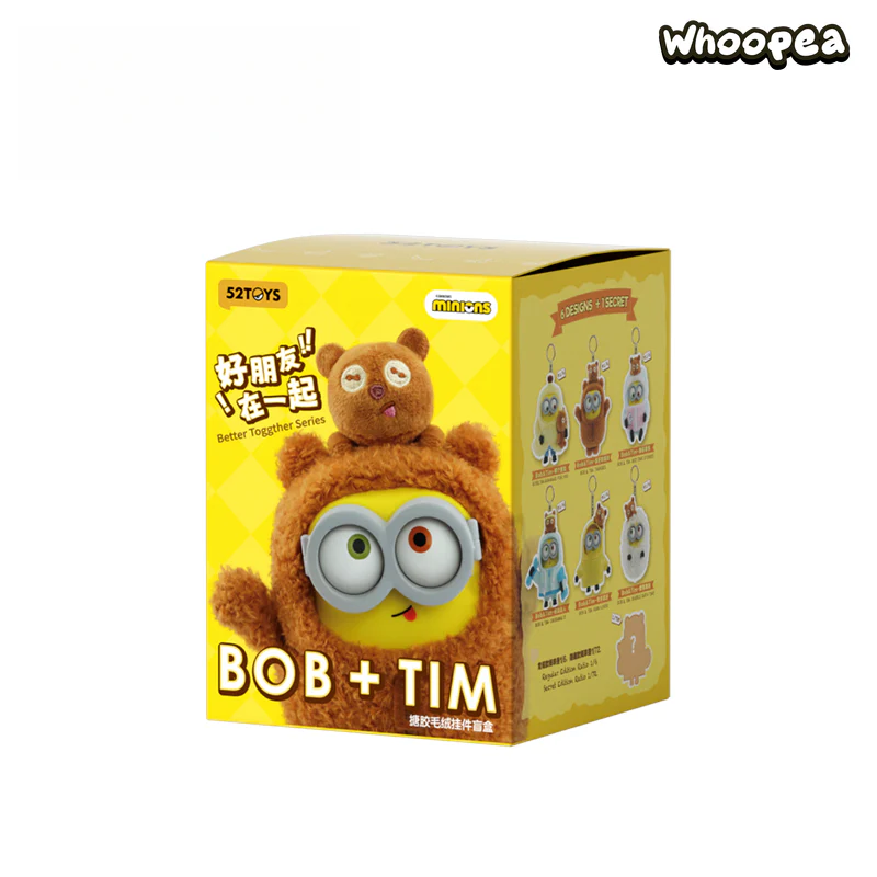 Minions Bob and Tim Best Buddies Forever Series Vinyl Plush Keychain Blind Box - Image 9