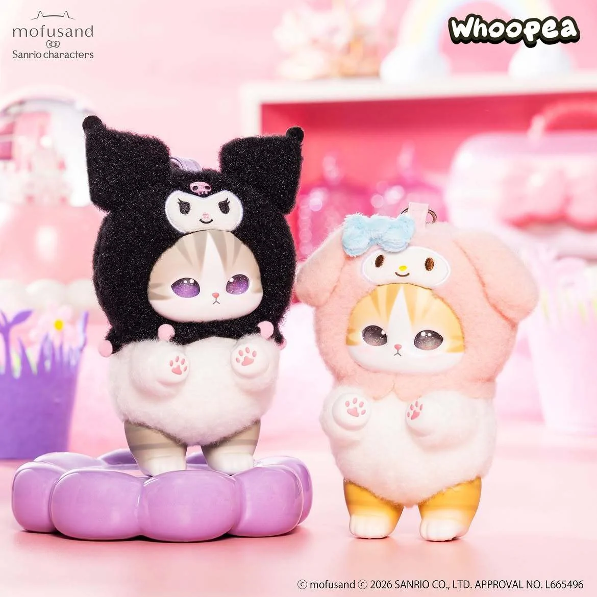 Mofusand × SANRl0 Characters Series Vinyl Plush Pendant Blind Box (PRE-ORDER) - Image 6