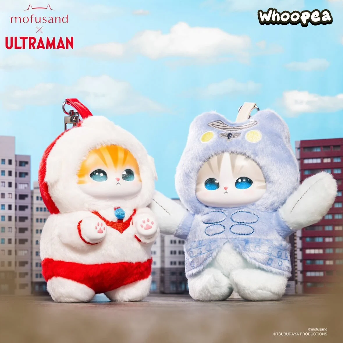 Mofusand × ULTRAMAN Collab Series Vinyl Plush Pendant Blind Box (PRE-ORDER) - Image 3
