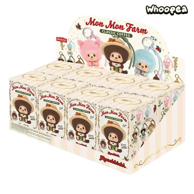 Monchhichi Mon Mon Farm Classic Coffee Series Face Flip Flocked Pendant Blind Box - Image 13