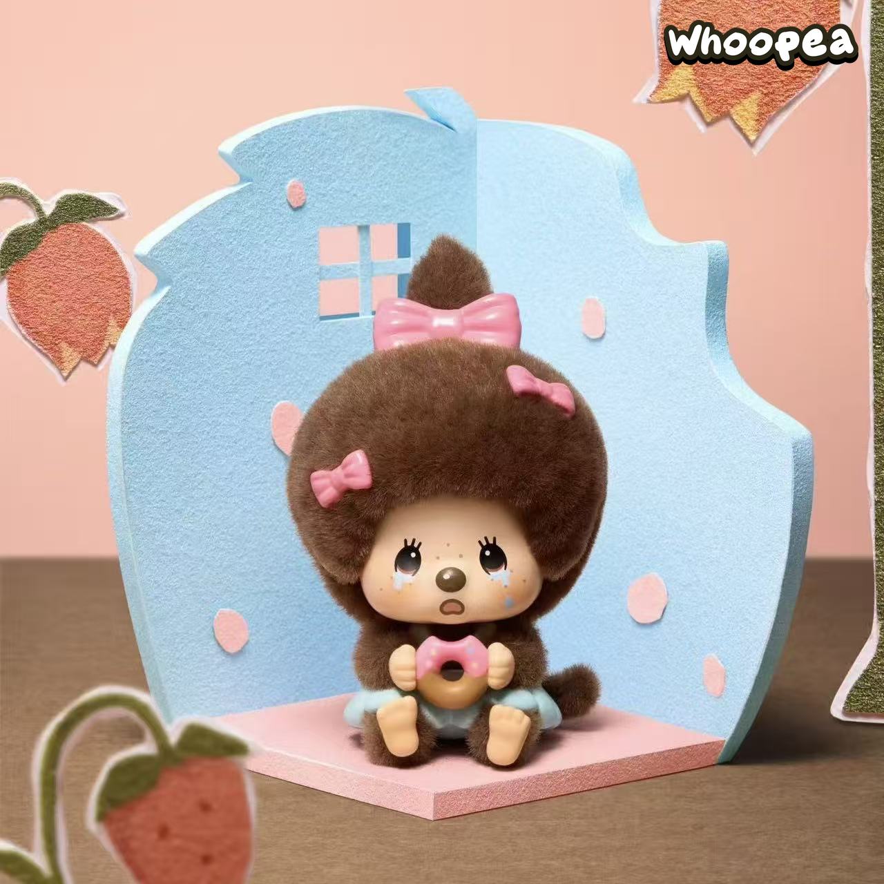 Monchhichi Mon Mon Farm Classic Coffee Series Face Flip Flocked Pendant Blind Box - Image 6