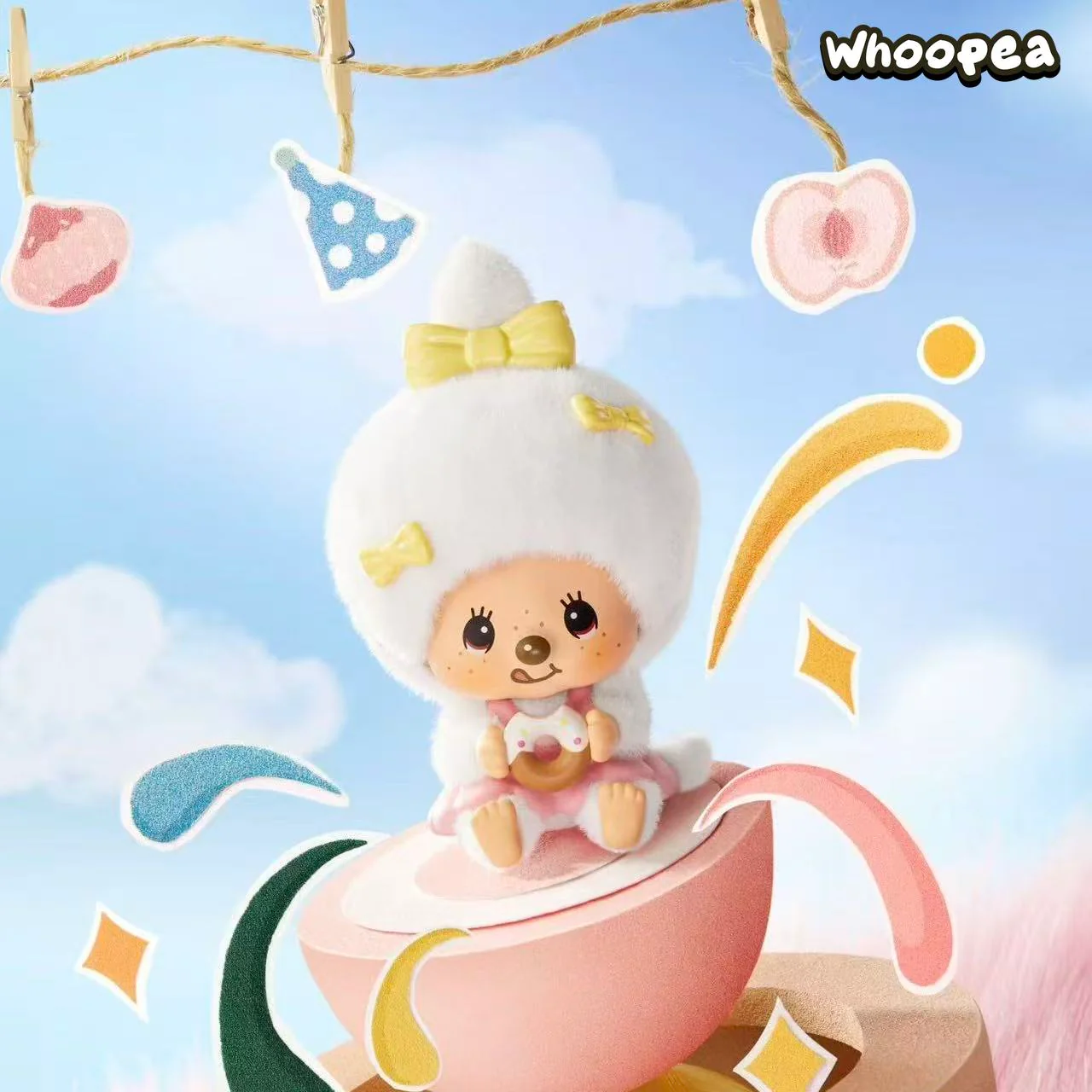 Monchhichi Mon Mon Farm Classic Coffee Series Face Flip Flocked Pendant Blind Box - Image 8