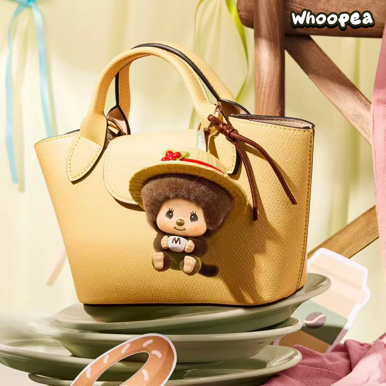 Monchhichi Mon Mon Farm Classic Coffee Series Face Flip Flocked Pendant Blind Box - Image 9