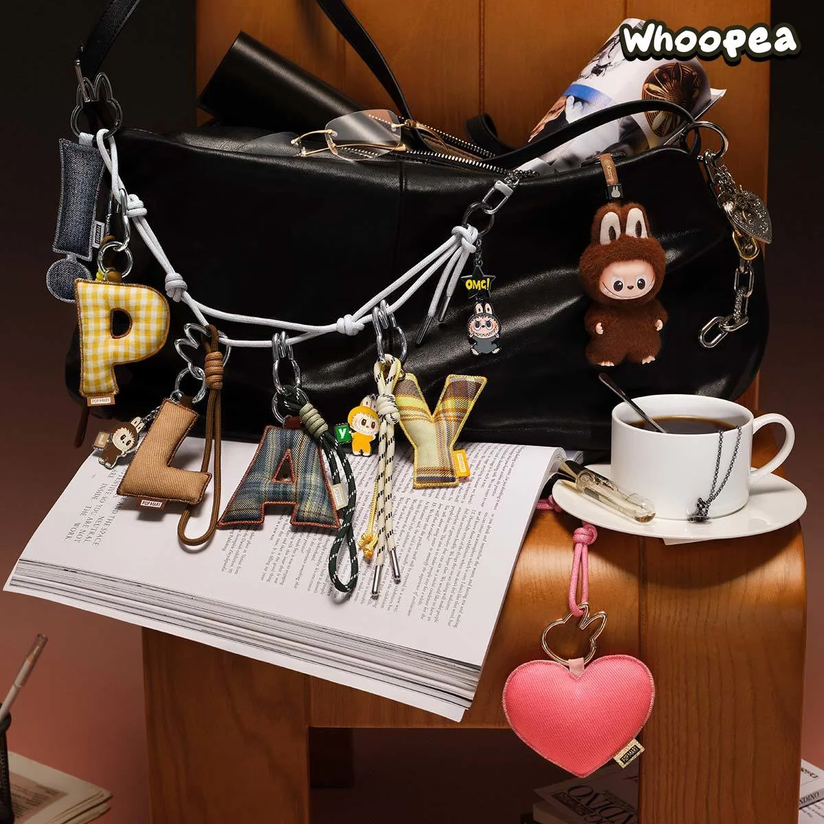 THE MONSTERS Labubu Pin for Love Series- Letter Pendant Blind Box (A-M) - Image 2
