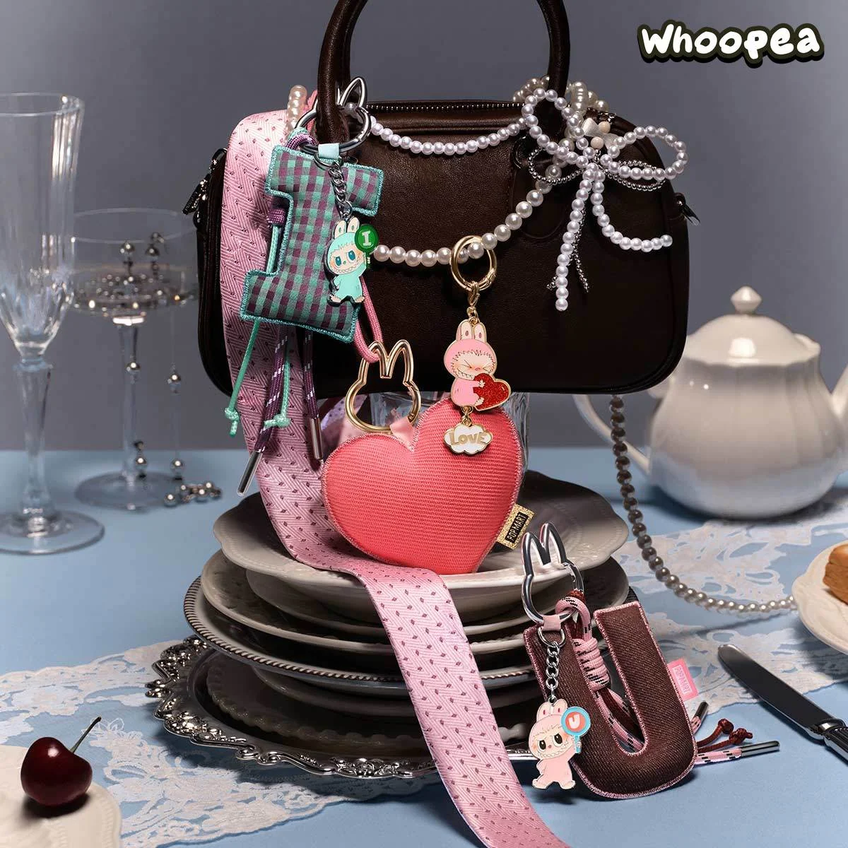 THE MONSTERS Labubu Pin for Love Series- Letter Pendant Blind Box (A-M) - Image 3