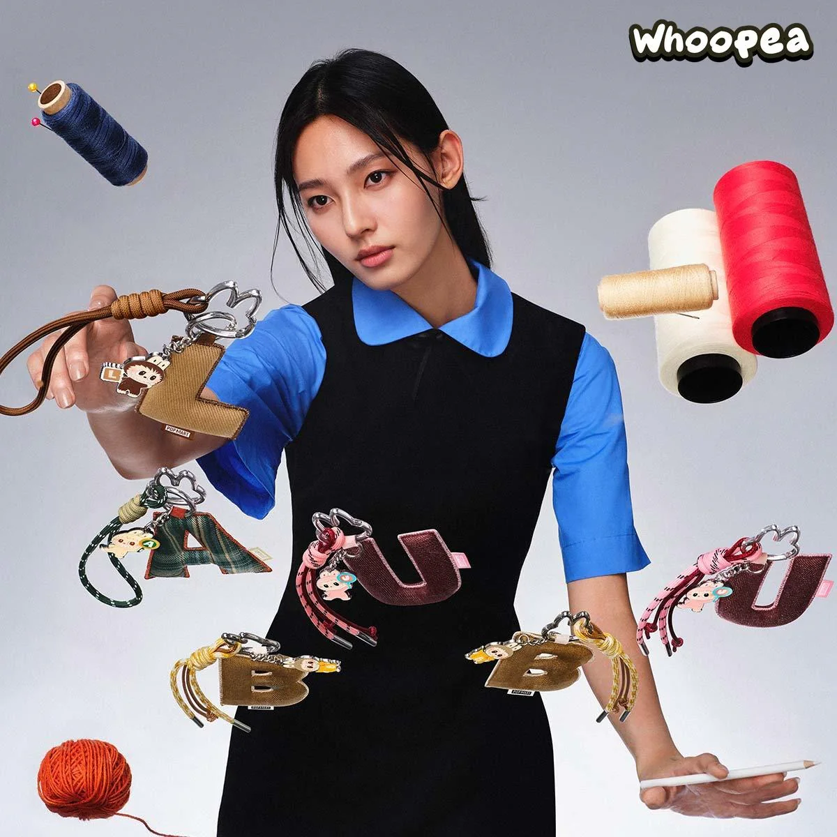 THE MONSTERS Labubu Pin for Love Series- Letter Pendant Blind Box (A-M) - Image 6