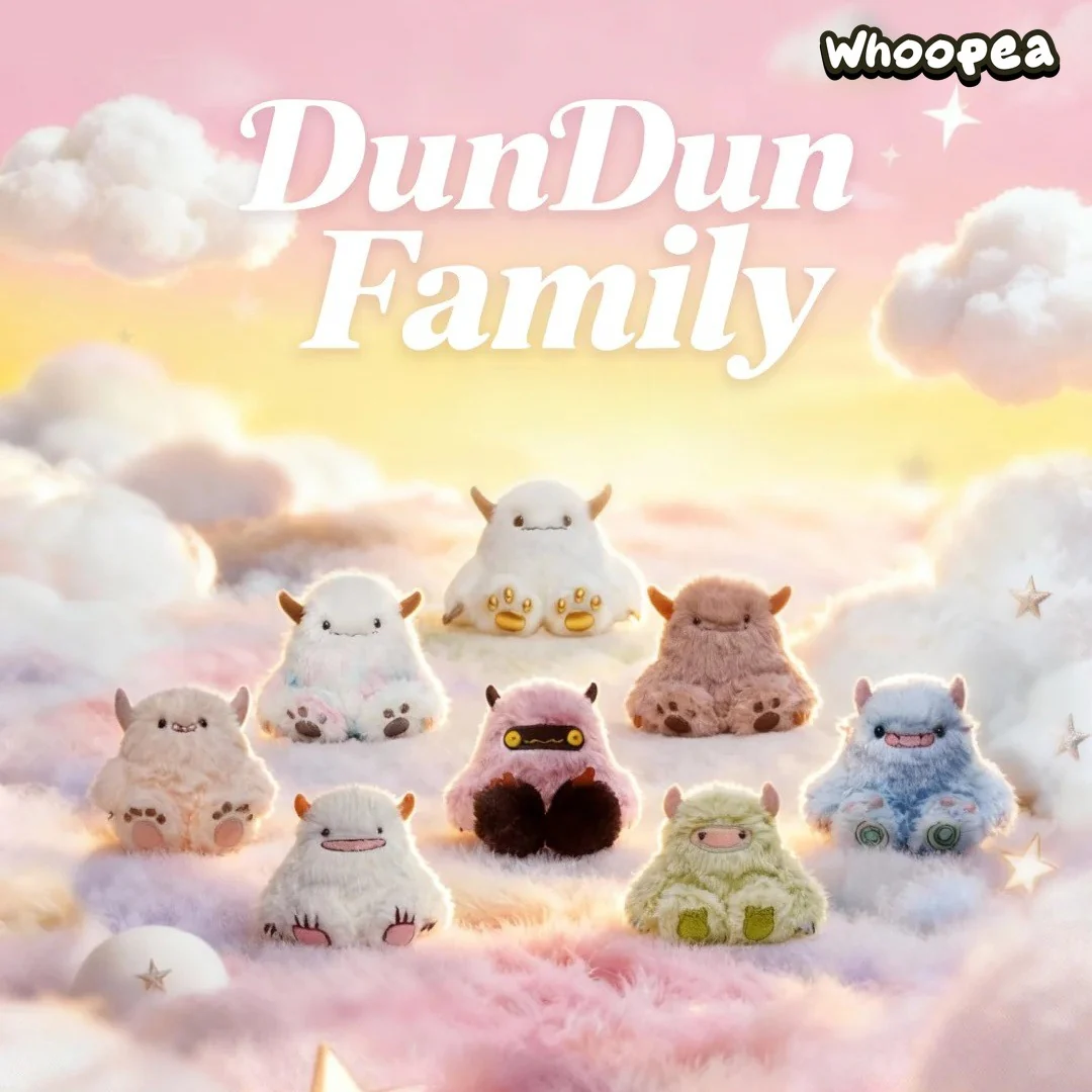 POP JOY x MOMOTOY DunDun Family Series Plush Blind Box - Image 2
