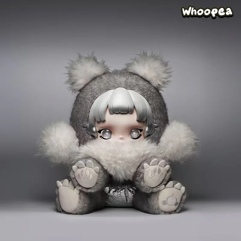 POP MART θ SKULLPANDA Punk Panda Plush Doll - Image 2
