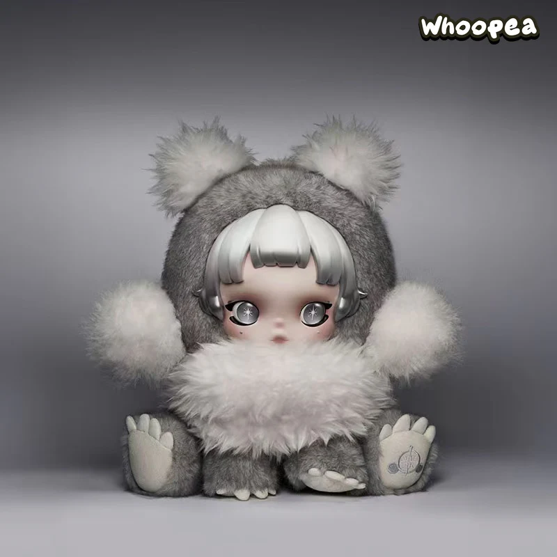 POP MART θ SKULLPANDA Punk Panda Plush Doll - Image 5