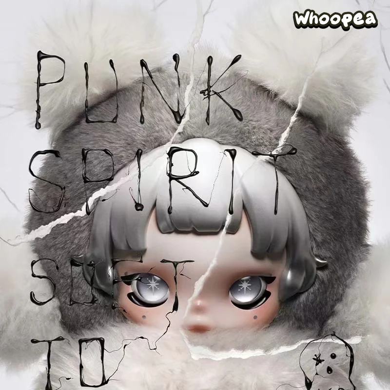 POP MART θ SKULLPANDA Punk Panda Plush Doll - Image 6