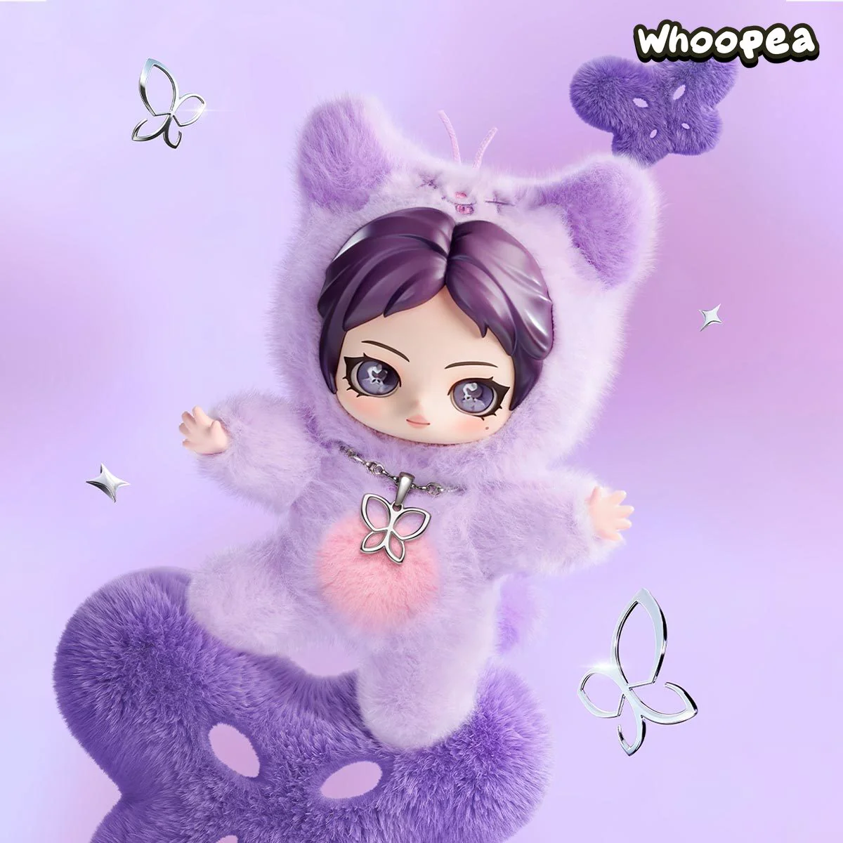 POP MART aespa Fluffy Club Series Vinyl Plush Doll Pendant - Image 6