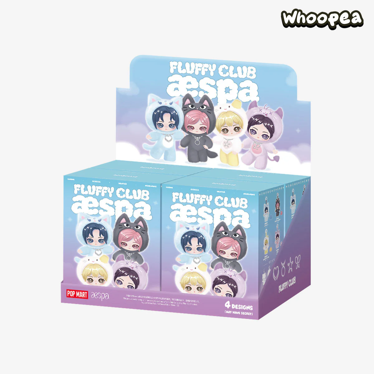 POP MART aespa Fluffy Club Series Vinyl Plush Doll Pendant - Image 9
