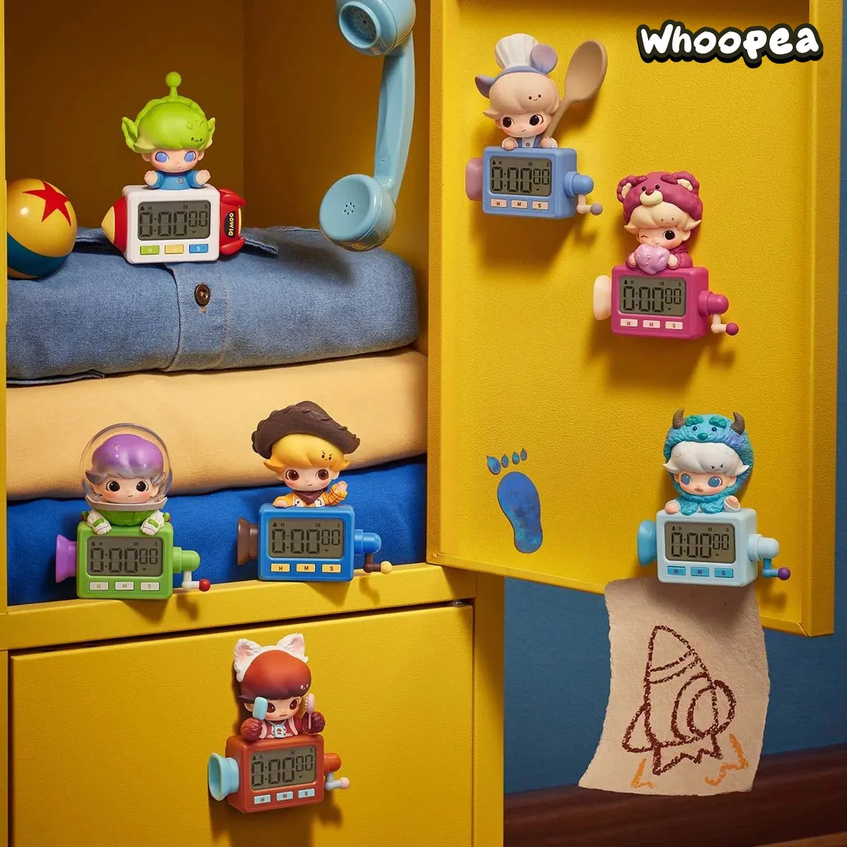 POP MART DIMOO WORLD ร PIXAR Series Timer Fridge Magnet Blind Box (PRE-ORDER) - Image 2