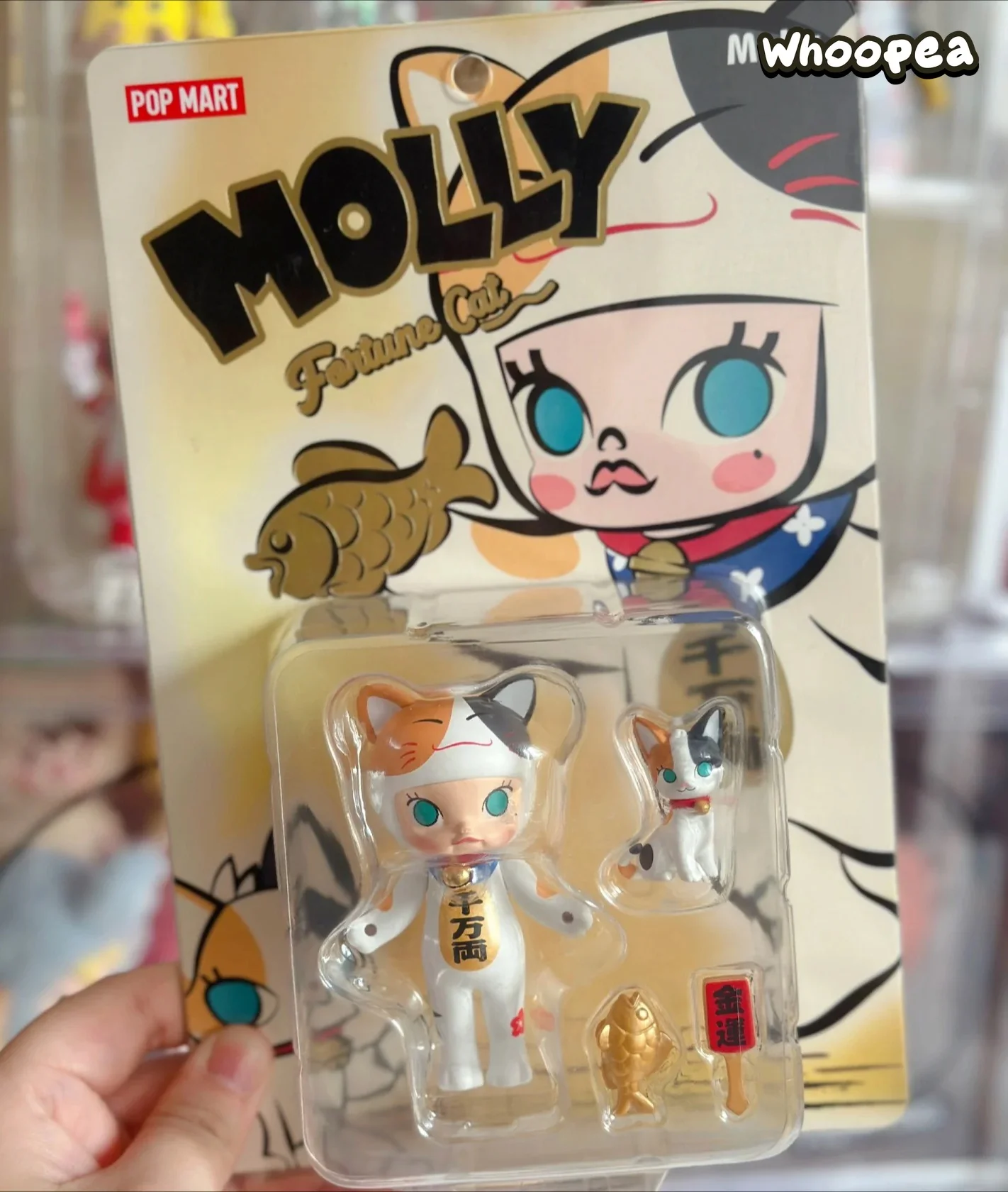 POP MART Molly Lucky Cat Figurine Hanging Card - Image 4