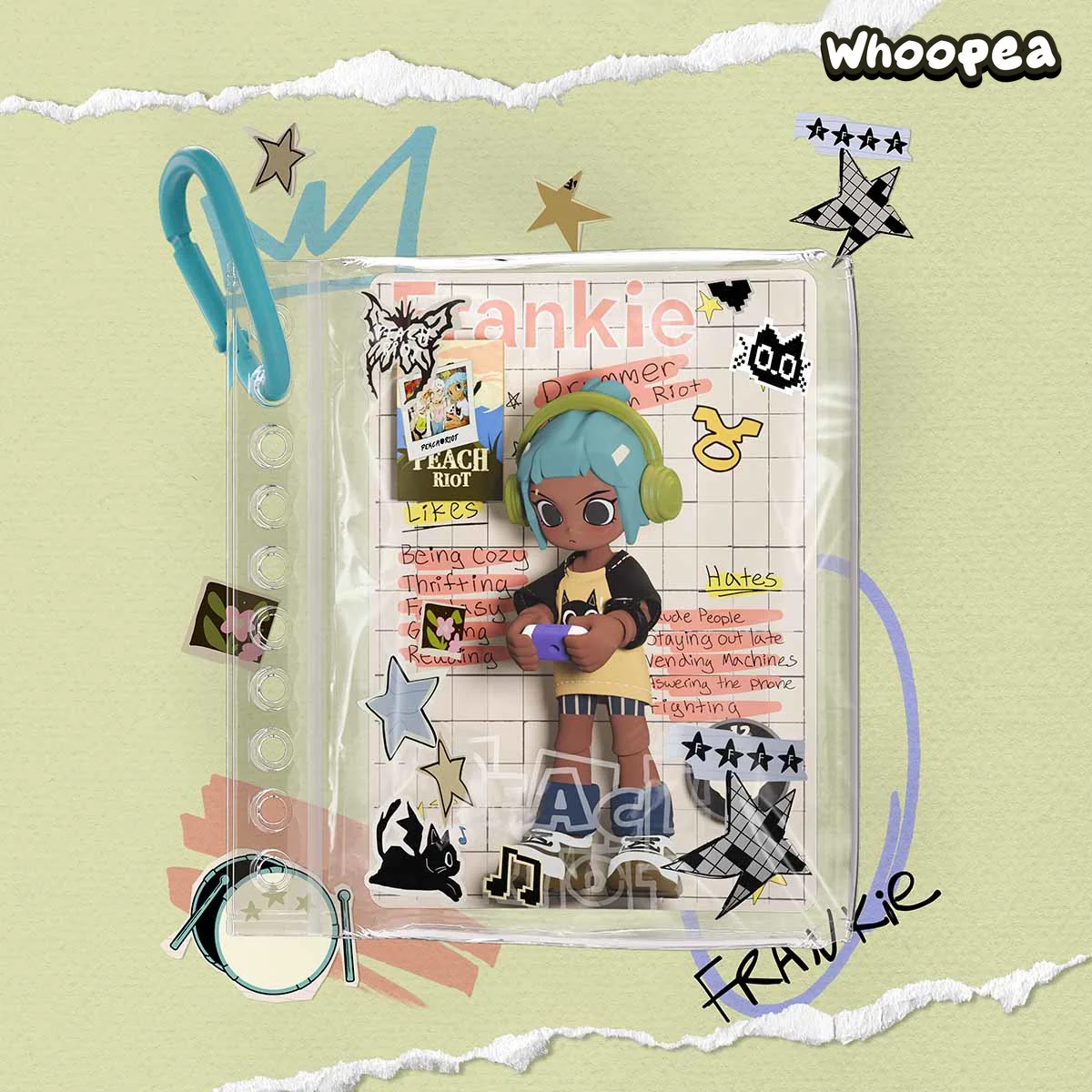 POP MART Peach Riot Carry the Music Series Block Pendant Blind Box - Image 3
