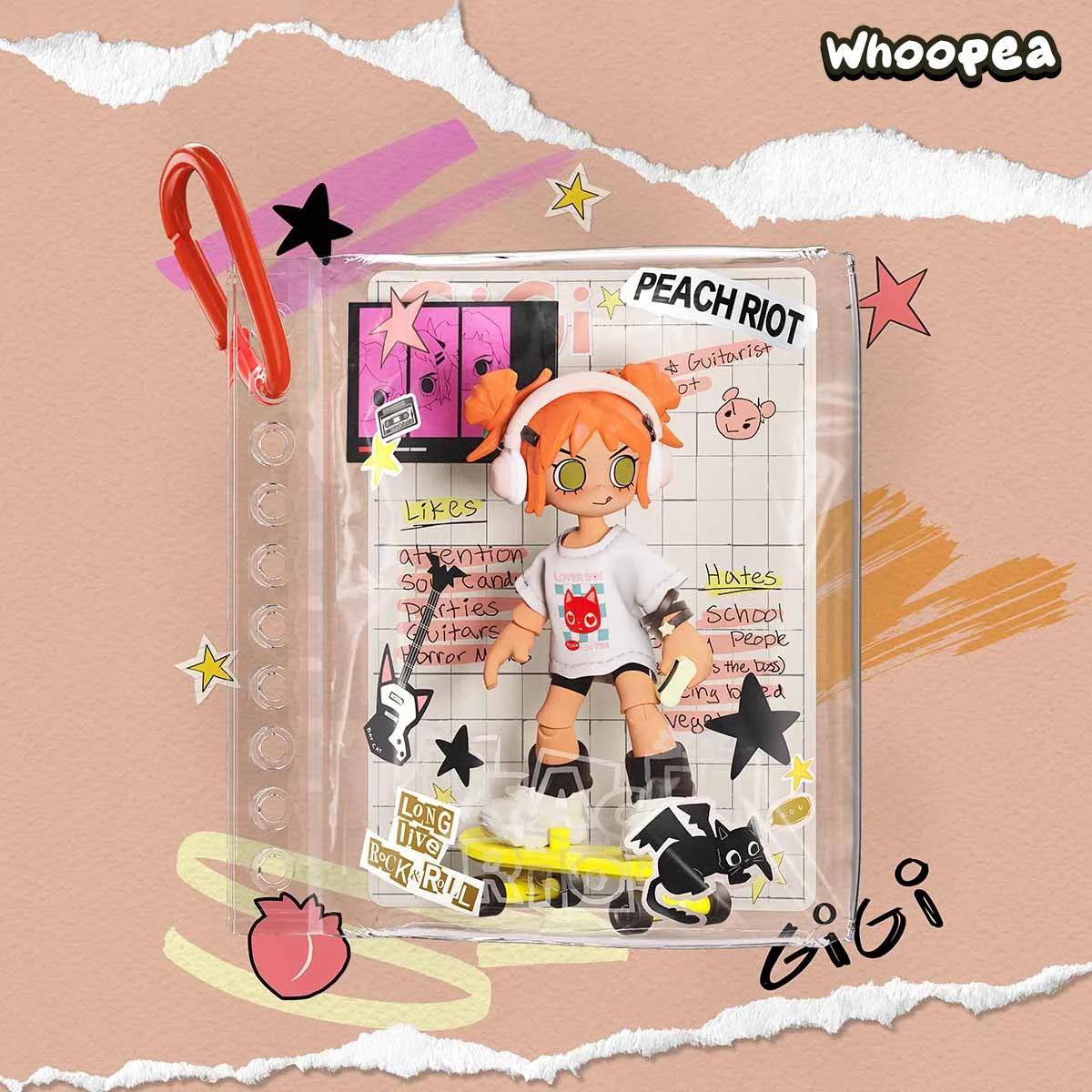 POP MART Peach Riot Carry the Music Series Block Pendant Blind Box - Image 7