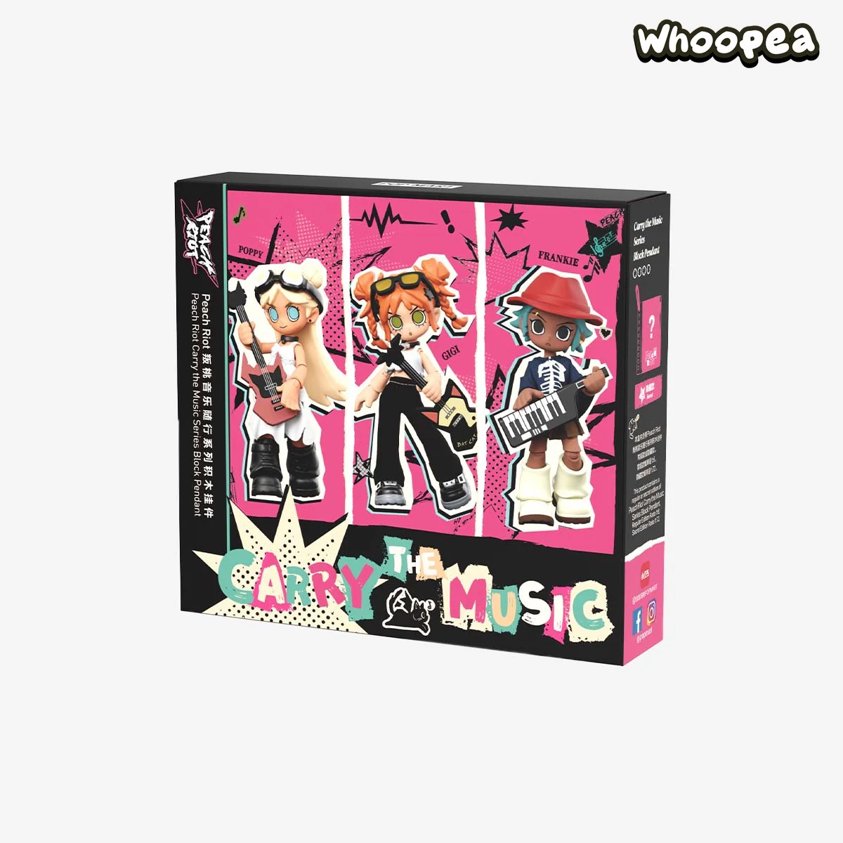 POP MART Peach Riot Carry the Music Series Block Pendant Blind Box - Image 9