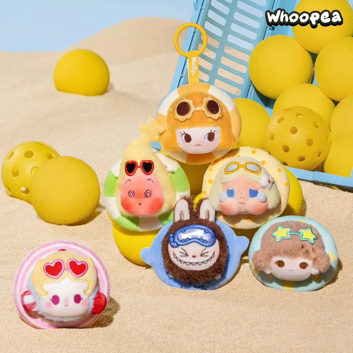 POP MART POP BEAN Island Vacation Series Mini Plush Pendant Blind Box - Image 2