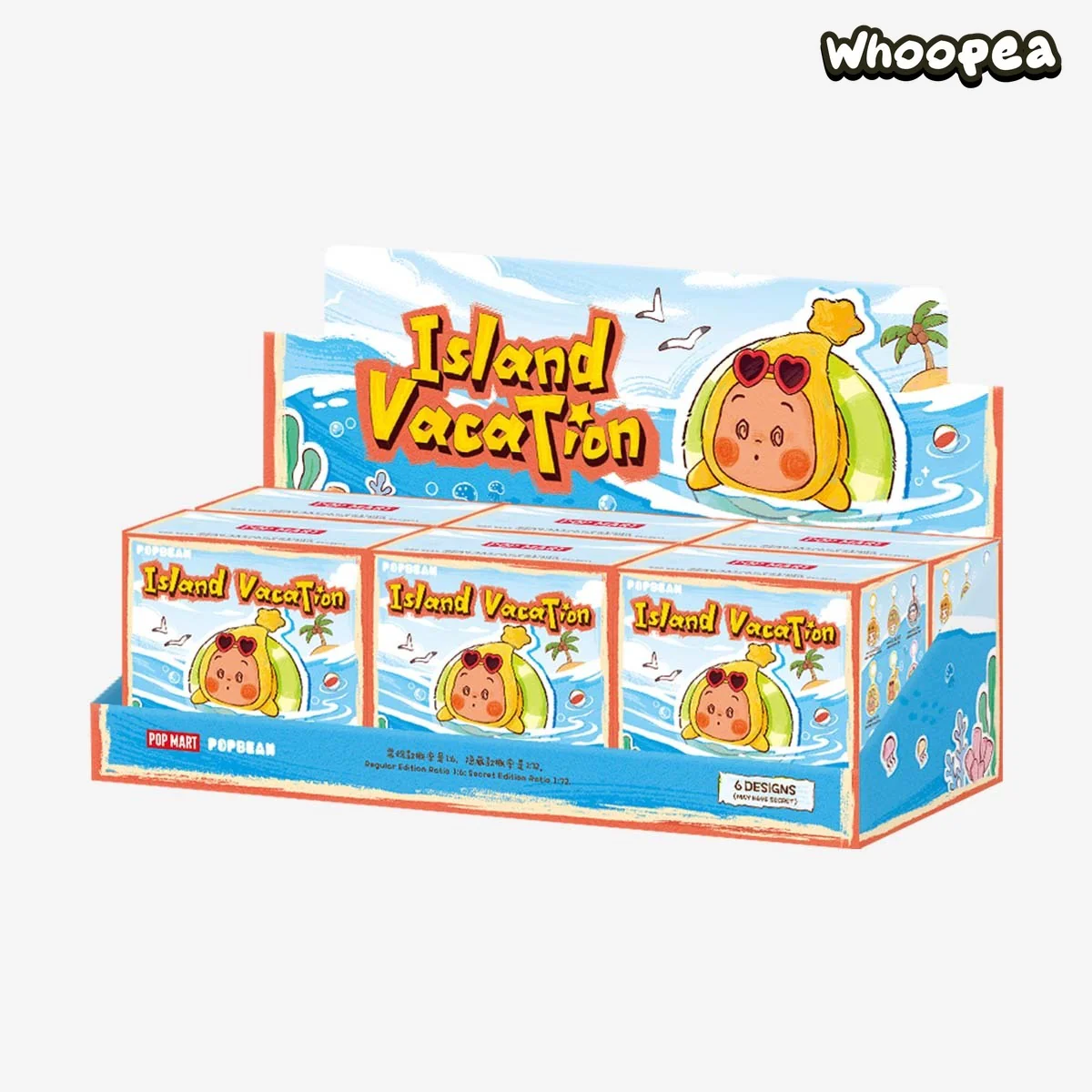 POP MART POP BEAN Island Vacation Series Mini Plush Pendant Blind Box - Image 6