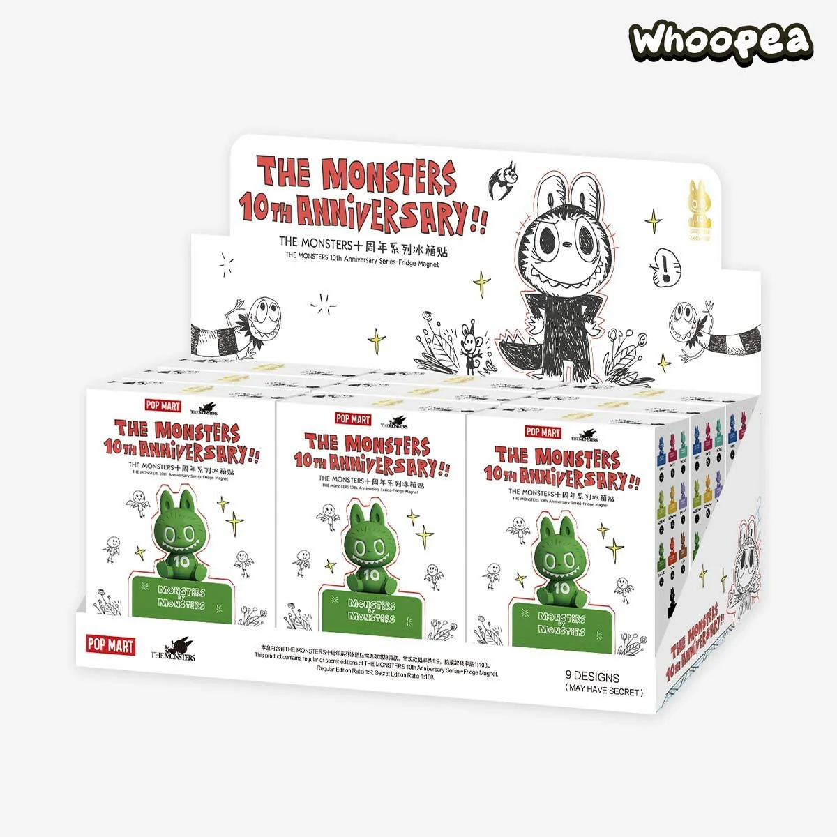 POP MART THE MONSTERS 10th Anniversary Series Fridge Magnet Blind Box - Image 11