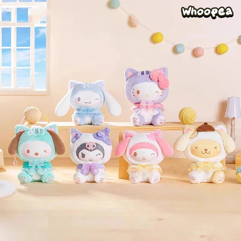 SANRI0 Characters Play With Kittens Series Plush Dolls, Blind Box - Image 2
