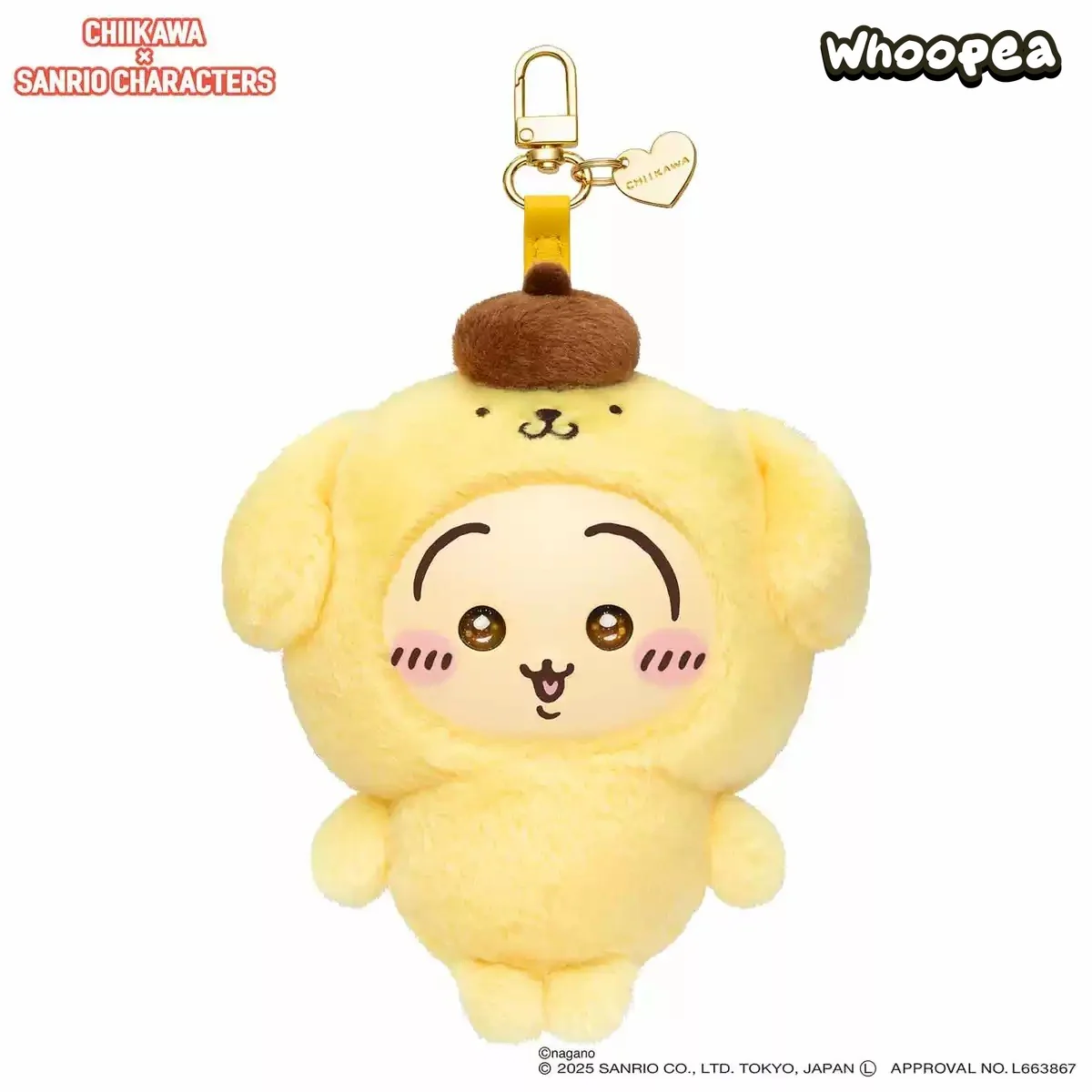 SANRI0 Characters × Chiikawa Plush Keychain - Image 2