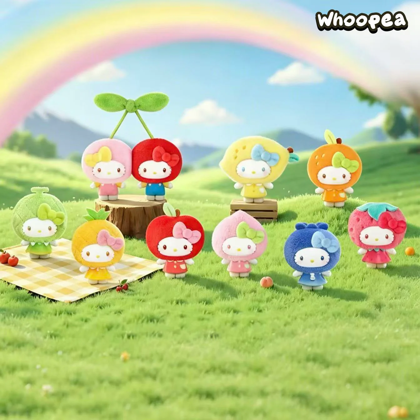 SANRI0 HK Fruit House Series Plush Pendant Blind Box - Image 3