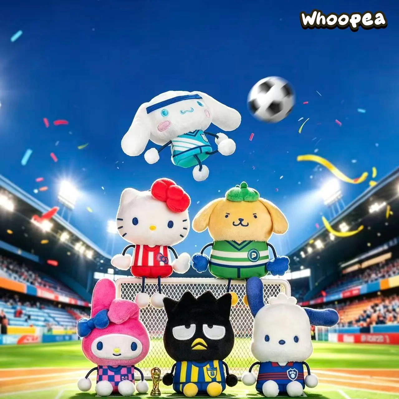SANRI0 HK Soccer Match Squishy Series Plush Pendant Blind Box - Image 3