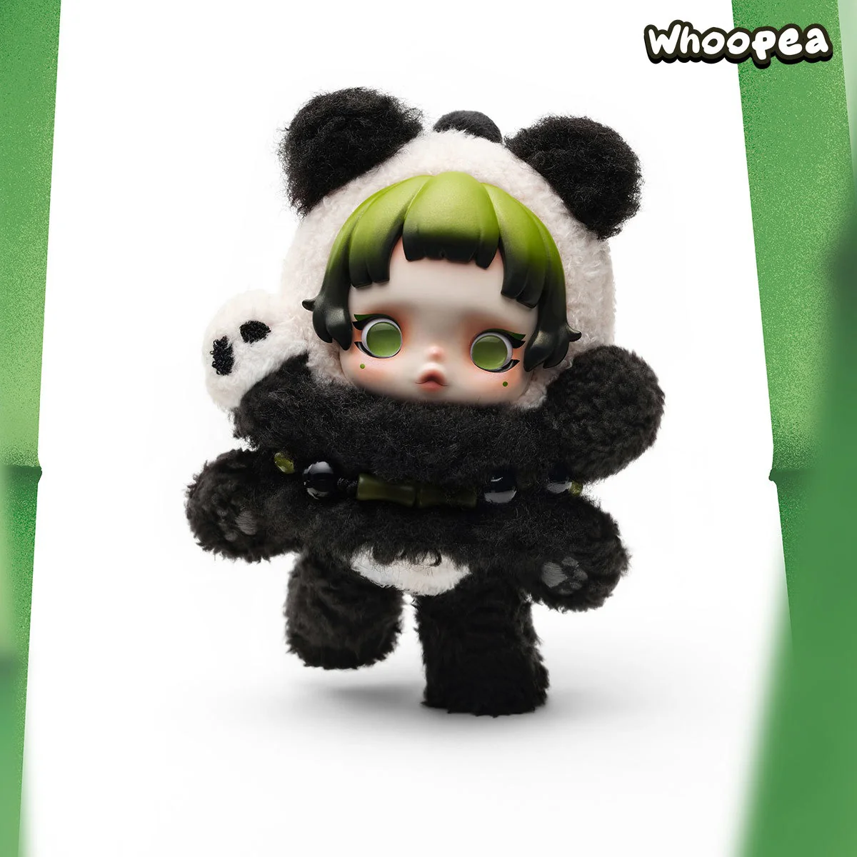 SKULLPANDA Lazy Panda Plush Doll Pendant - Image 2
