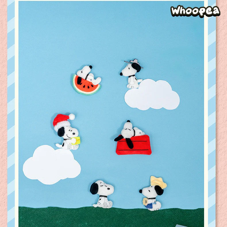 Snoopy Colorful Daily Life Series Plush Brooch Blind Box - Image 3