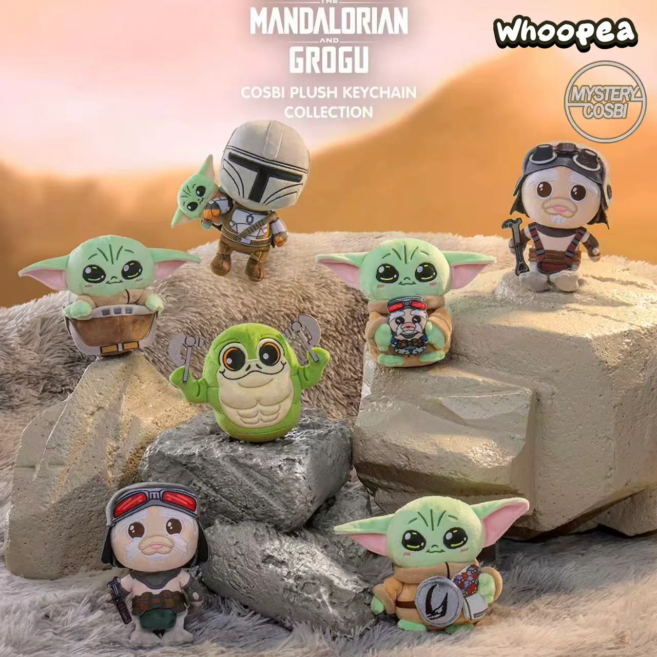 Star Wars The Mandalorian and Grogu Cosbi Plush Keychain Blind Box - Image 3