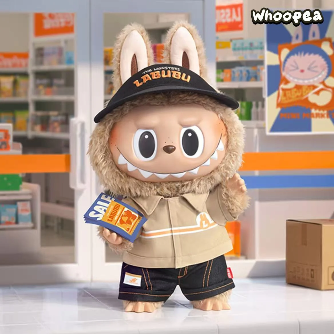 POP MART THE MONSTERS Labubu The Naughty Cashier Vinyl Plush