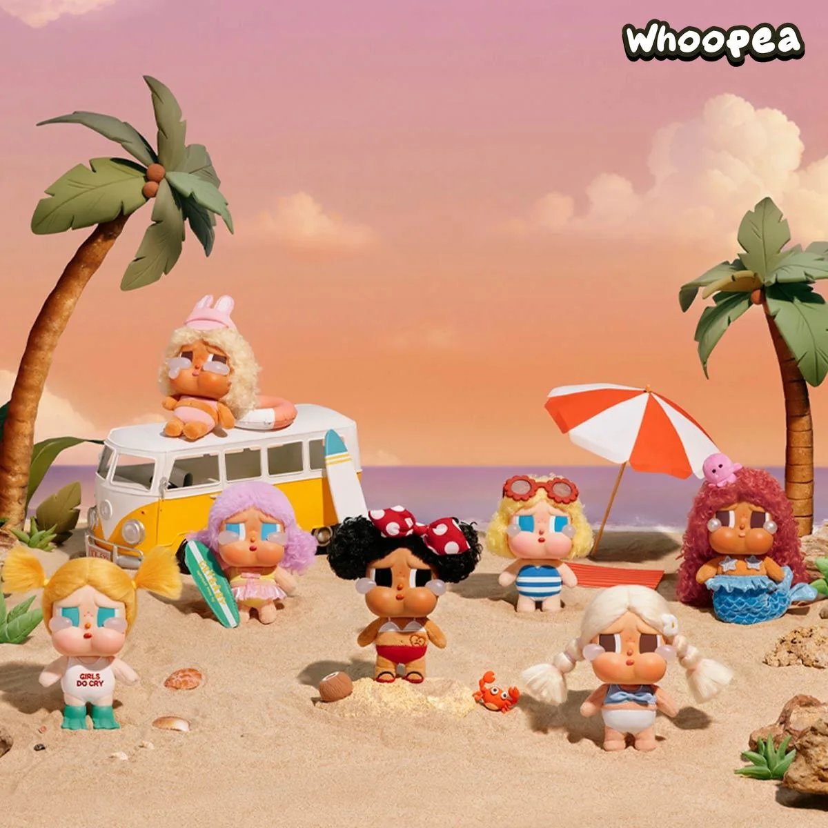 CRYBABY Vacation Mode On Series-Vinyl Plush Pendant Blind Box - Image 2