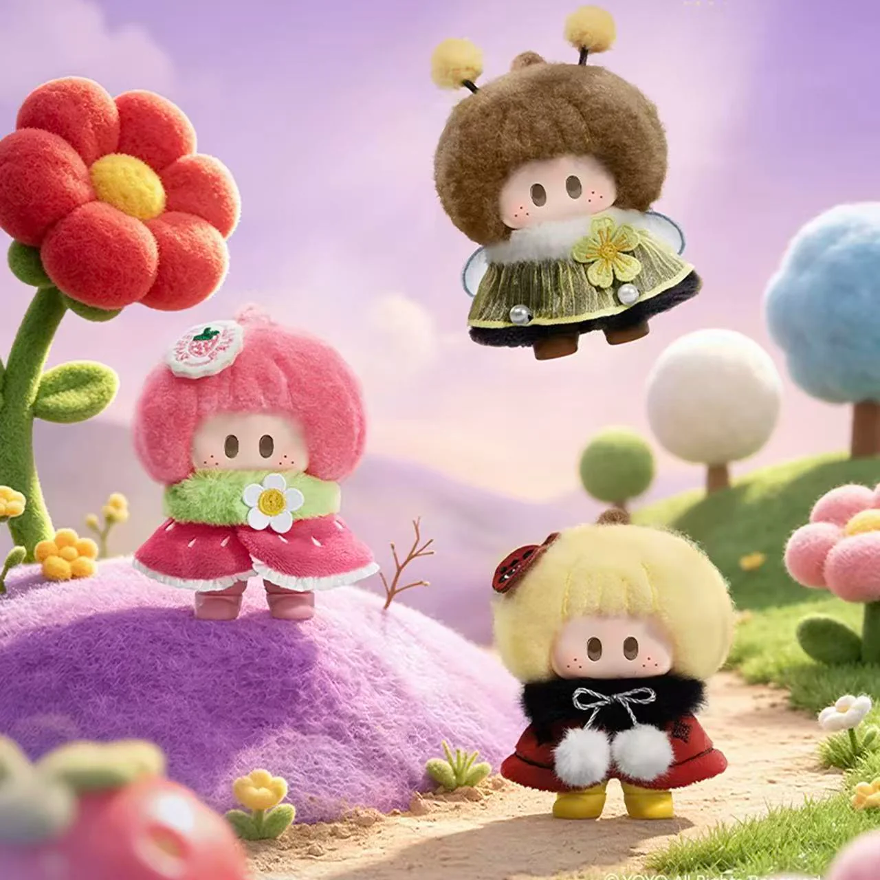 YOYO Meadow PomPom Series Vinyl Plush Pendant Blind Box - Image 3